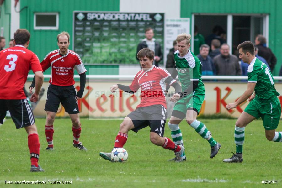 26.04.2016, Fussball, Kreisliga Würzburg, SV Germania Erlenbach, FV Karlstadt - Bild-ID: 2161171 26.04.2016, Fussball, Kreisliga Würzburg, SV Germania Erlenbach, FV Karlstadt - Bild-ID: 2161171