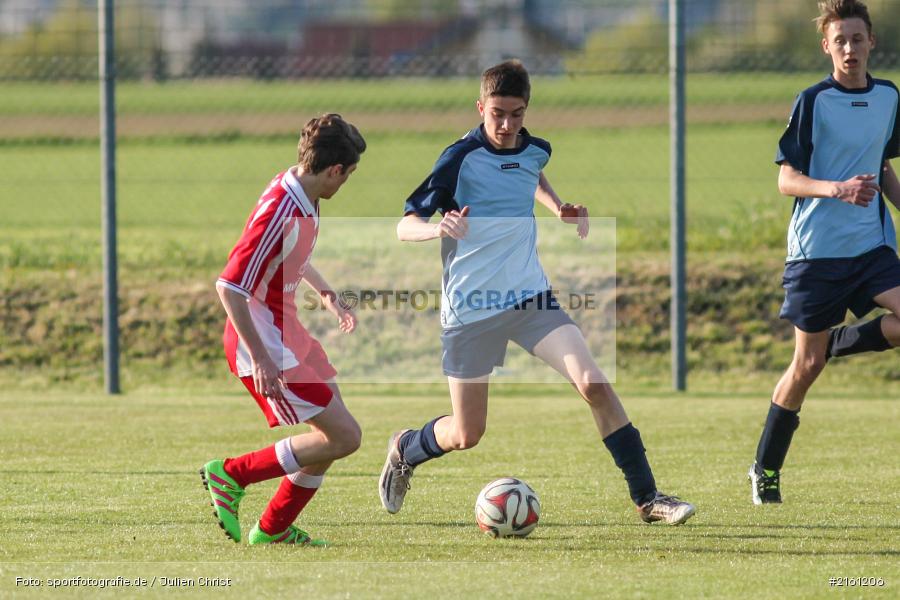 29.04.2016, Retzbach, Fussball, B-Jun. Gr. WÜ/MSP, (SG) BSC Aura, (SG) TSV Retzbach - Bild-ID: 2161206