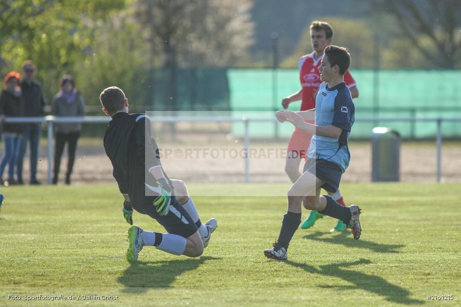 29.04.2016, Retzbach, Fussball, B-Jun. Gr. WÜ/MSP, (SG) BSC Aura, (SG) TSV Retzbach - Bild-ID: 2161215