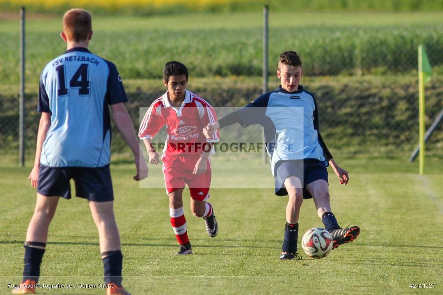 29.04.2016, Retzbach, Fussball, B-Jun. Gr. WÜ/MSP, (SG) BSC Aura, (SG) TSV Retzbach - Bild-ID: 2161227