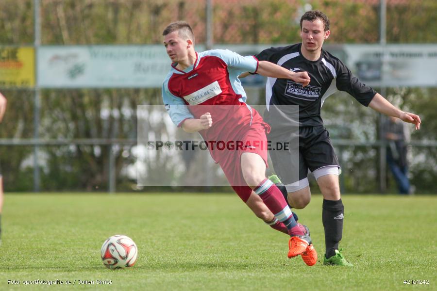 Christoph Kaufmann, Tobias Hehrlein, 30.04.2016, Gruppe 2, Kreisliga Würzburg, Fussball, SV Altfeld, TSV Retzbach - Bild-ID: 2161242
