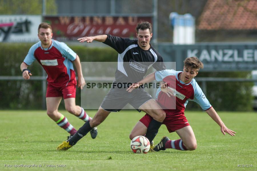 Dominik Hehrlein, Daniel Carvajal Sanchez, 30.04.2016, Gruppe 2, Kreisliga Würzburg, Fussball, SV Altfeld, TSV Retzbach - Bild-ID: 2161274