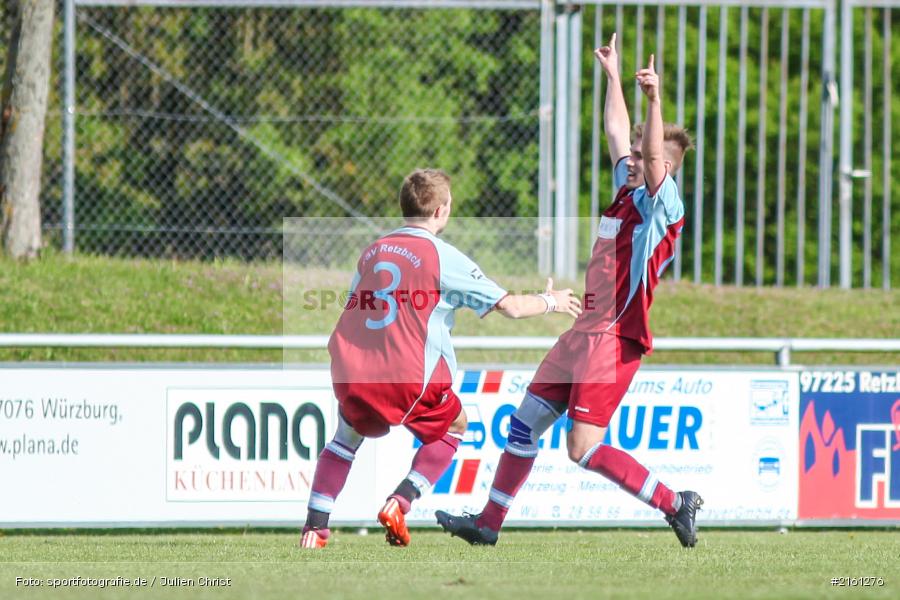 Philipp Gößwein, Sebastian Weiß, 30.04.2016, Gruppe 2, Kreisliga Würzburg, Fussball, SV Altfeld, TSV Retzbach - Bild-ID: 2161276