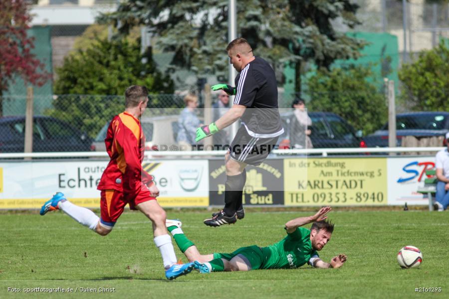 Andreas Root, Benedikt Schrödl, 30.04.2016, Gruppe 7, B-Klasse Würzburg, Fussball, SV Oberdürrbach II, FV Karlstadt II - Bild-ID: 2161293