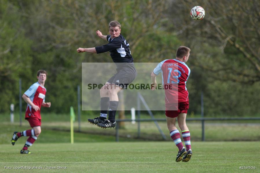 Patrick Kohrmann, Markus Steigerwald, 30.04.2016, Gruppe 2, Kreisliga Würzburg, Fussball, SV Altfeld, TSV Retzbach - Bild-ID: 2161306