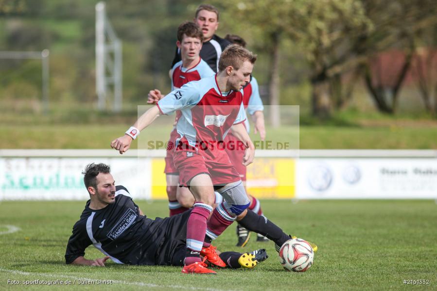 Sebastian Weiß, Daniel Carvajal Sanchez, 30.04.2016, Gruppe 2, Kreisliga Würzburg, Fussball, SV Altfeld, TSV Retzbach - Bild-ID: 2161332