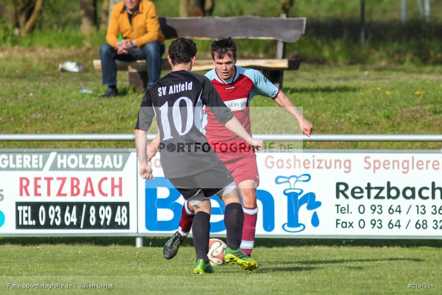 Andreas Köhler, Christoph Kaufmann, 30.04.2016, Gruppe 2, Kreisliga Würzburg, Fussball, SV Altfeld, TSV Retzbach - Bild-ID: 2161359