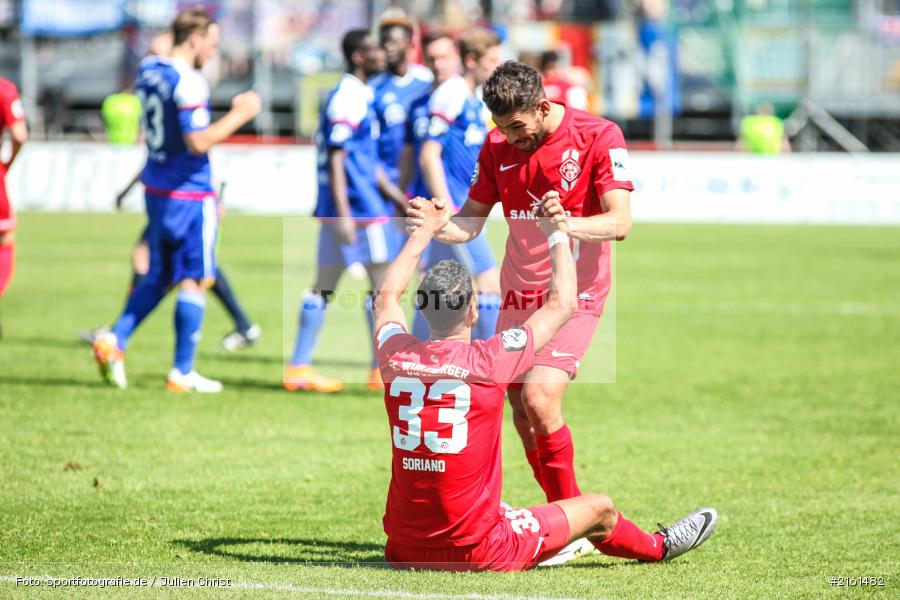 Elia Soriano, 07.05.2016, Würzburg, flyeralarm Arena, Bayern, Unterfranken, 3. Liga, Fussball, Holstein Kiel, FC Würzburger Kickers - Bild-ID: 2161482