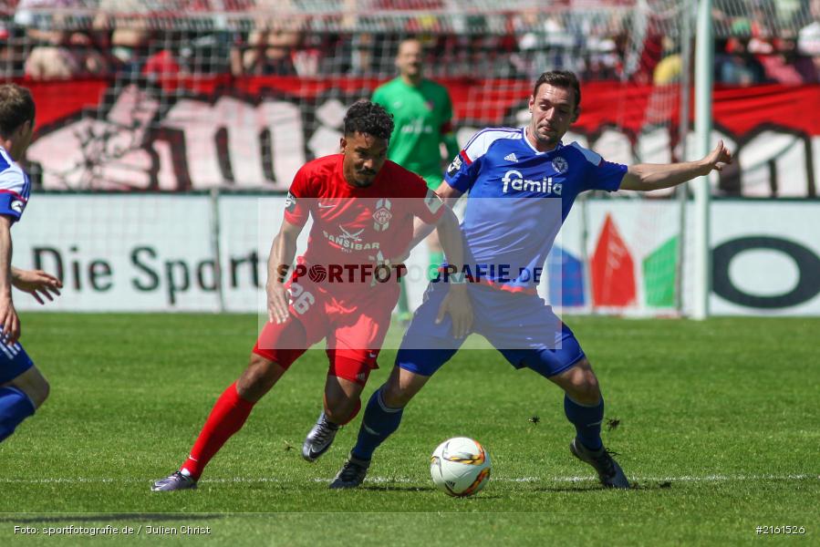 Royal-Dominique Fennell, 07.05.2016, flyeralarm Arena, Würzburg, 3. Liga, Fussball, Holstein Kiel, FC Würzburger Kickers - Bild-ID: 2161526