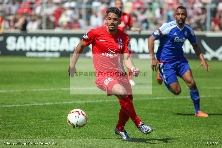 Royal-Dominique Fennell, 07.05.2016, flyeralarm Arena, Würzburg, 3. Liga, Fussball, Holstein Kiel, FC Würzburger Kickers - Bild-ID: 2161550