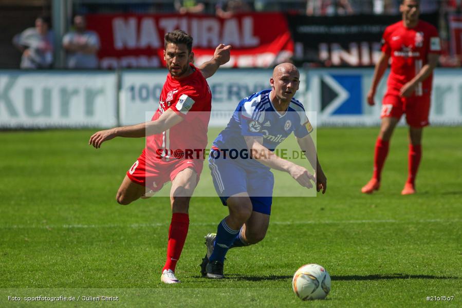 Patrick Herrmann, Nejmeddin Daghfous, 07.05.2016, flyeralarm Arena, Würzburg, 3. Liga, Fussball, Holstein Kiel, FC Würzburger Kickers - Bild-ID: 2161567