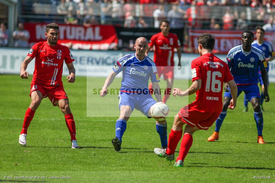 Patrick Herrmann, Peter Kurzweg, 07.05.2016, flyeralarm Arena, Würzburg, 3. Liga, Fussball, Holstein Kiel, FC Würzburger Kickers - Bild-ID: 2161568