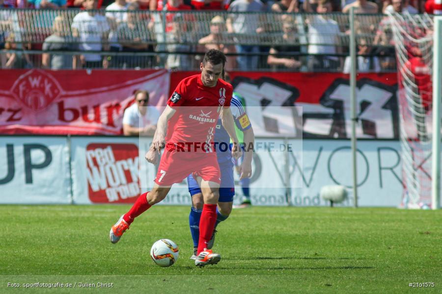 Marco Haller, 07.05.2016, flyeralarm Arena, Würzburg, 3. Liga, Fussball, Holstein Kiel, FC Würzburger Kickers - Bild-ID: 2161575
