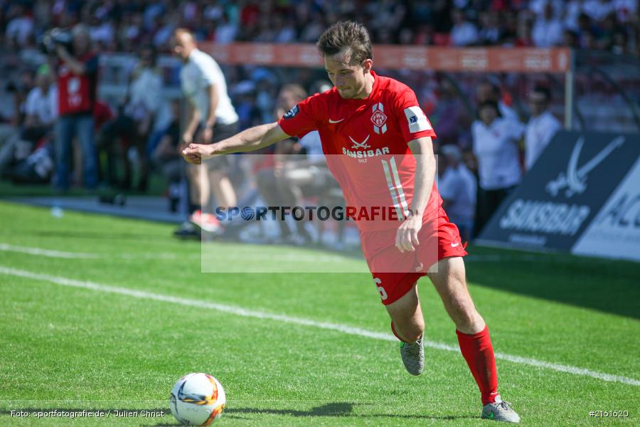 Peter Kurzweg, 07.05.2016, flyeralarm Arena, Würzburg, 3. Liga, Fussball, Holstein Kiel, FC Würzburger Kickers - Bild-ID: 2161620