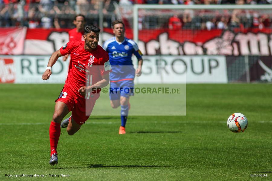 Elia Soriano, 07.05.2016, flyeralarm Arena, Würzburg, 3. Liga, Fussball, Holstein Kiel, FC Würzburger Kickers - Bild-ID: 2161684