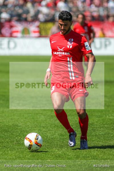 Elia Soriano, 07.05.2016, flyeralarm Arena, Würzburg, 3. Liga, Fussball, Holstein Kiel, FC Würzburger Kickers - Bild-ID: 2161686