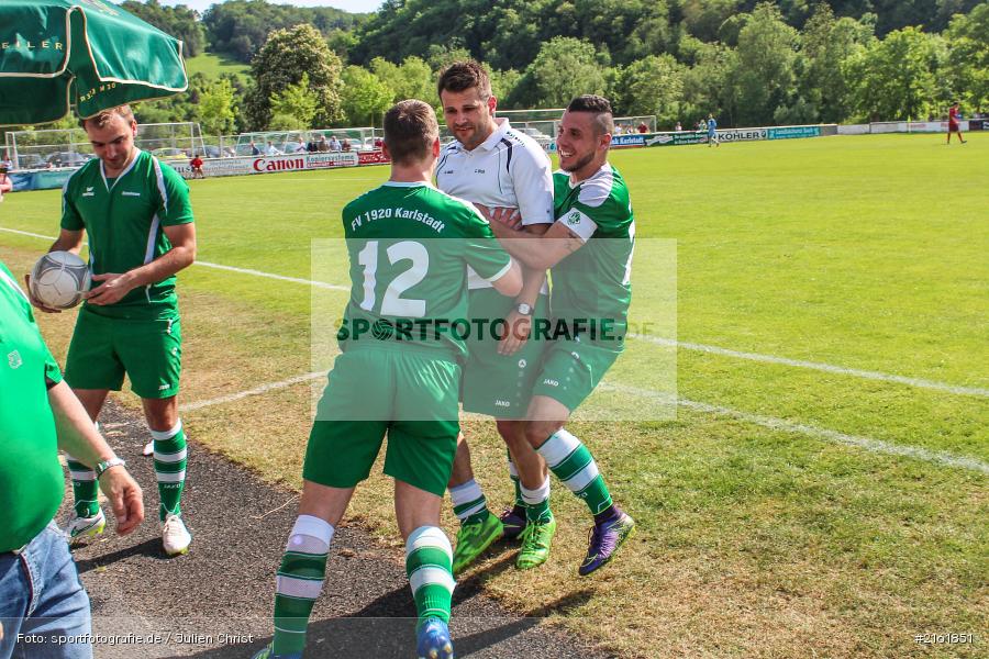 Atilla Aydogdu, Christian Stich, Manuel Rumpel, Aufstieg, Meisterschaft, 22.05.2016, Fussball, Gruppe 2, Kreisliga Würzburg, FSV Zellingen, FV Karlstadt - Bild-ID: 2161851