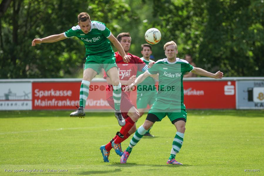 Benedikt Drescher, Michael Winkler, Felix Strohmenger, 22.05.2016, Meisterschaft, Gruppe 2, Kreisliga Würzburg, Fussball, FSV Zellingen, FV Karlstadt - Bild-ID: 2161891