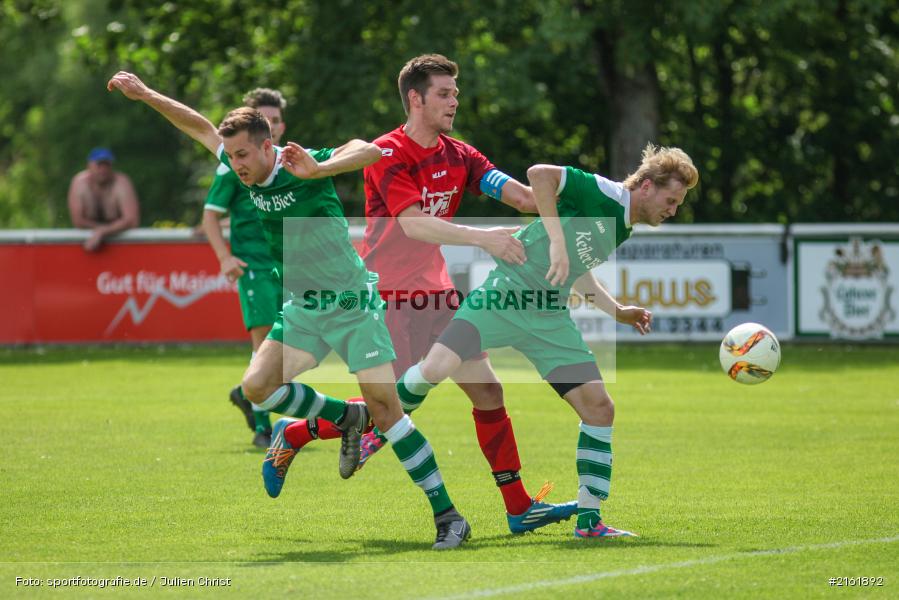 Benedikt Drescher, Felix Strohmenger, Michael Winkler, 22.05.2016, Meisterschaft, Gruppe 2, Kreisliga Würzburg, Fussball, FSV Zellingen, FV Karlstadt - Bild-ID: 2161892
