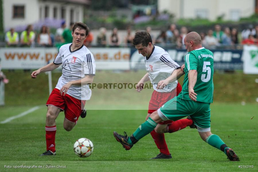 Marco Rickert, Florian Dreher, FC Blau Weiss Leinach, 28.05.2016, Kreisliga Würzburg Gruppe 2, Relegation, FV Thüngersheim, SV Birkenfeld - Bild-ID: 2162193