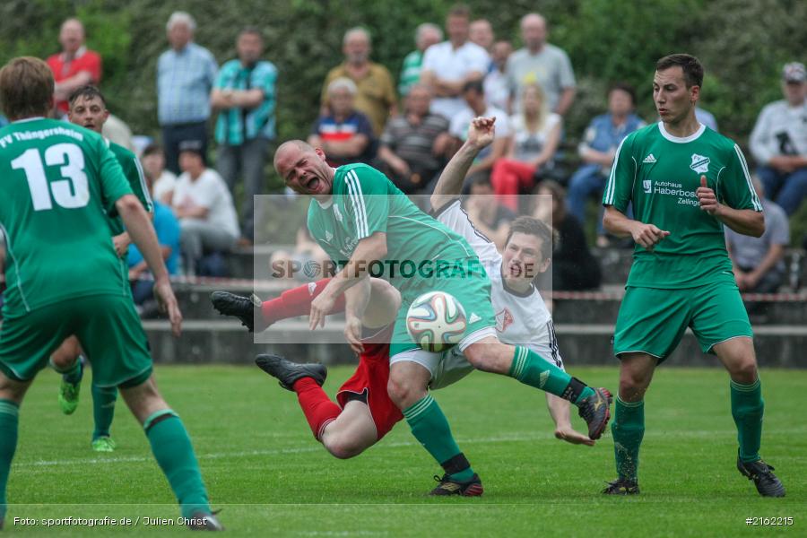 Marco Rickert, Florian Dreher, FC Blau Weiss Leinach, 28.05.2016, Kreisliga Würzburg Gruppe 2, Relegation, FV Thüngersheim, SV Birkenfeld - Bild-ID: 2162215