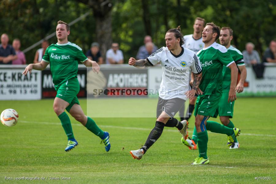 Felix Walter, Tobias Kaminski, 31.07.2016, Fussball, Bezirksliga Ufr West, DJK Hain, FV Karlstadt - Bild-ID: 2170102