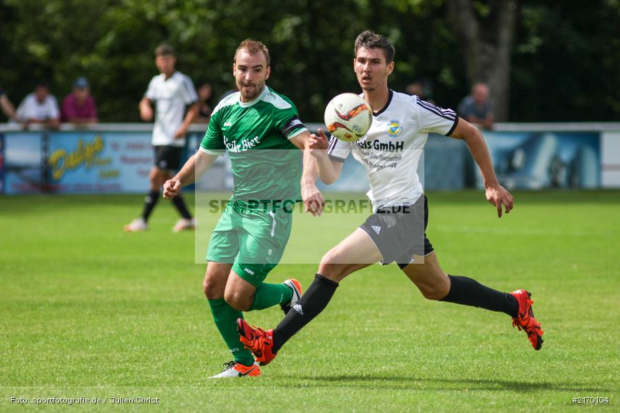 Onur Yazbahar, Benjamin Eichelmann, 31.07.2016, Fussball, Bezirksliga Ufr West, DJK Hain, FV Karlstadt - Bild-ID: 2170104
