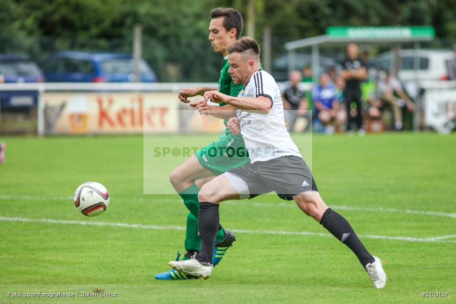 Christian März, Dominik Lambrecht, 31.07.2016, Fussball, Bezirksliga Ufr West, DJK Hain, FV Karlstadt - Bild-ID: 2170139