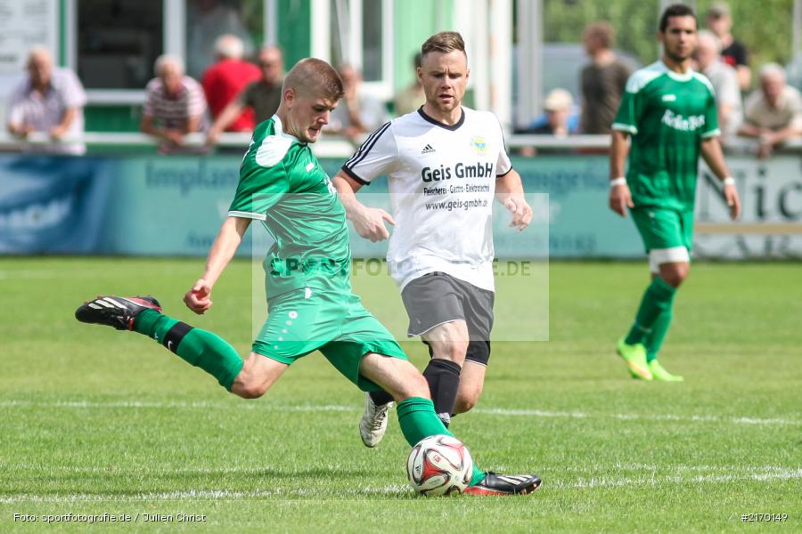 Christian März, Johannes Schreiner, 31.07.2016, Fussball, Bezirksliga Ufr West, DJK Hain, FV Karlstadt - Bild-ID: 2170149