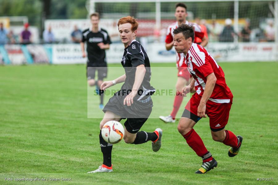 Simon Bolz, Leon Mialov, 06.08.2016, Fussball, Landesliga Nordwest, FC Fuchsstadt, TSV Karlburg - Bild-ID: 2170277