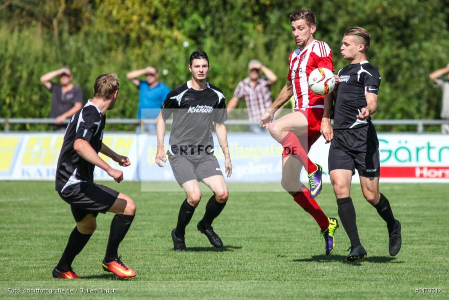 Johannes Feser, Marvin Schramm, 06.08.2016, Fussball, Landesliga Nordwest, FC Fuchsstadt, TSV Karlburg - Bild-ID: 2170319 Johannes Feser, Marvin Schramm, 06.08.2016, Fussball, Landesliga Nordwest, FC Fuchsstadt, TSV Karlburg - Bild-ID: 2170319