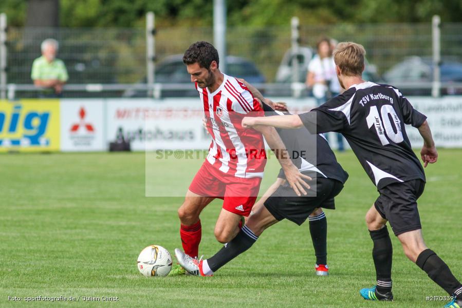Sebastian Seubert, Simon Häcker, 06.08.2016, Fussball, Landesliga Nordwest, FC Fuchsstadt, TSV Karlburg - Bild-ID: 2170339