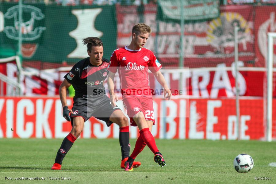 Patrick Weihrauch, Lukas Görtler, 14.08.2016, flyeralarm Arena, Würzburg, 2. Bundesliga, 1. FC Kaiserslautern, FC Würzburger Kickers - Bild-ID: 2170467 Patrick Weihrauch, Lukas Görtler, 14.08.2016, flyeralarm Arena, Würzburg, 2. Bundesliga, 1. FC Kaiserslautern, FC Würzburger Kickers - Bild-ID: 2170467