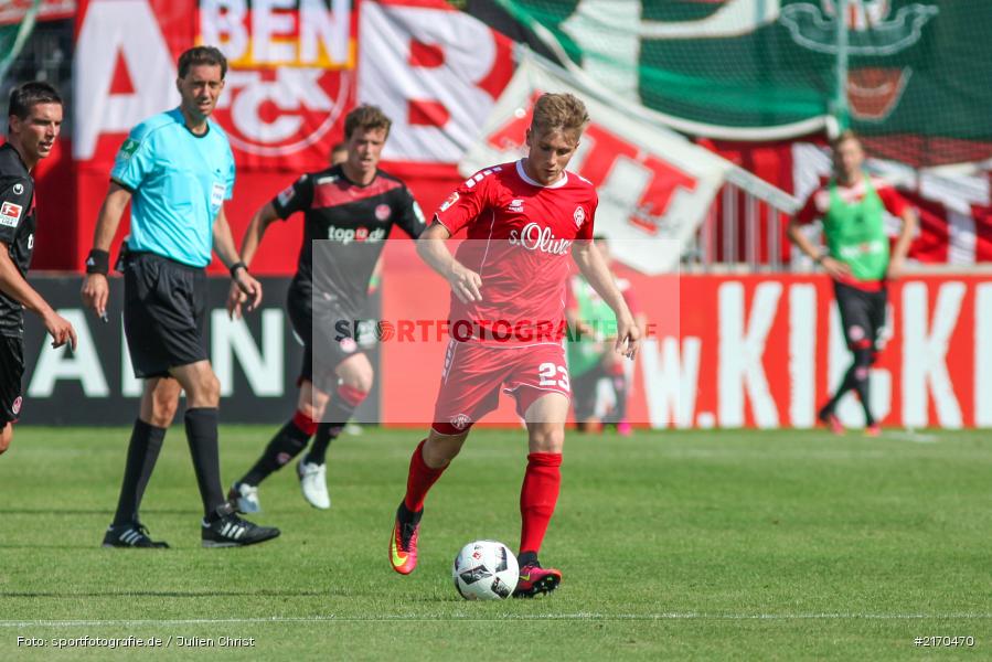 Patrick Weihrauch, 14.08.2016, flyeralarm Arena, Würzburg, 2. Bundesliga, 1. FC Kaiserslautern, FC Würzburger Kickers - Bild-ID: 2170470