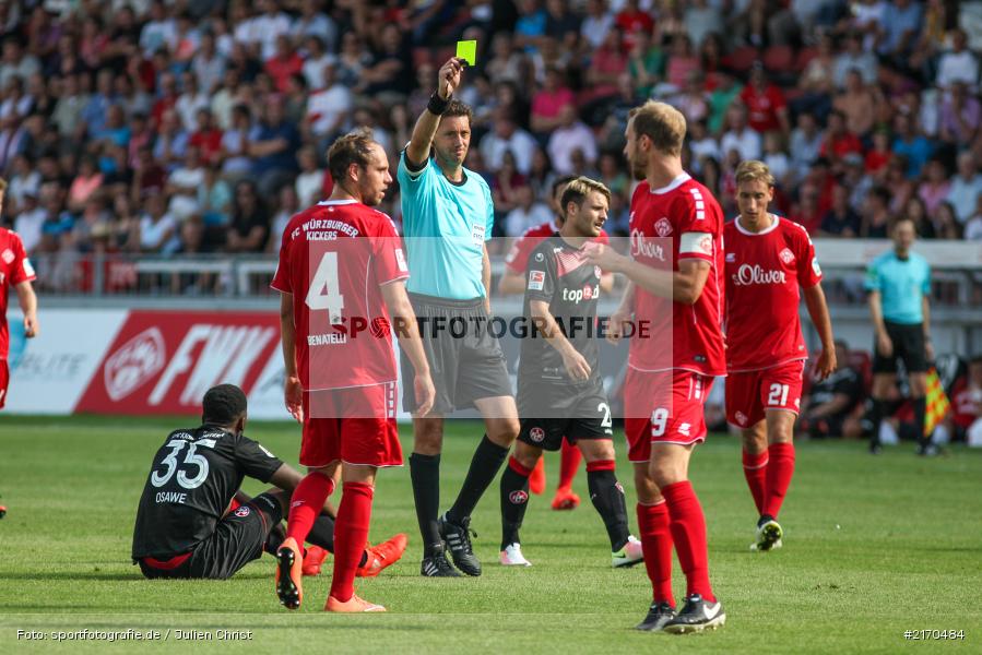 Manuel Gräfe, Rico Benatelli, Sebastian Neumann, 14.08.2016, flyeralarm Arena, Würzburg, 2. Bundesliga, 1. FC Kaiserslautern, FC Würzburger Kickers - Bild-ID: 2170484 Manuel Gräfe, Rico Benatelli, Sebastian Neumann, 14.08.2016, flyeralarm Arena, Würzburg, 2. Bundesliga, 1. FC Kaiserslautern, FC Würzburger Kickers - Bild-ID: 2170484