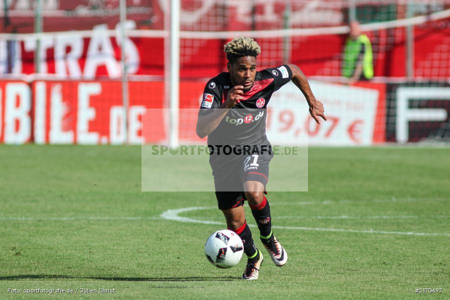 Philipp Mwene, 14.08.2016, flyeralarm Arena, Würzburg, 2. Bundesliga, 1. FC Kaiserslautern, FC Würzburger Kickers - Bild-ID: 2170497 Philipp Mwene, 14.08.2016, flyeralarm Arena, Würzburg, 2. Bundesliga, 1. FC Kaiserslautern, FC Würzburger Kickers - Bild-ID: 2170497