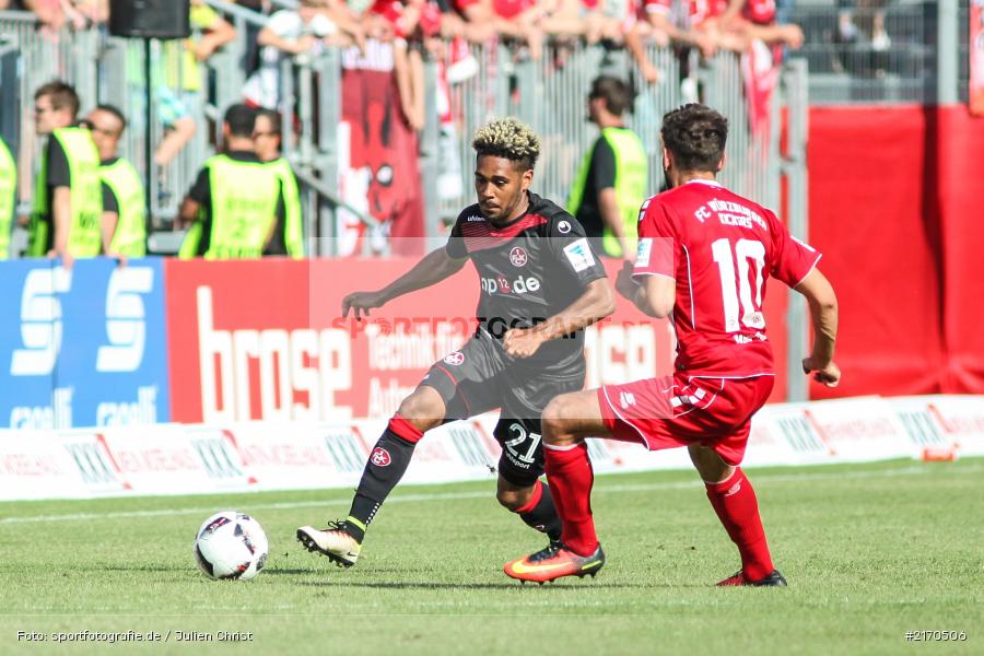 Philipp Mwene, Nejmeddin Daghfous, 14.08.2016, flyeralarm Arena, Würzburg, 2. Bundesliga, 1. FC Kaiserslautern, FC Würzburger Kickers - Bild-ID: 2170506 Philipp Mwene, Nejmeddin Daghfous, 14.08.2016, flyeralarm Arena, Würzburg, 2. Bundesliga, 1. FC Kaiserslautern, FC Würzburger Kickers - Bild-ID: 2170506
