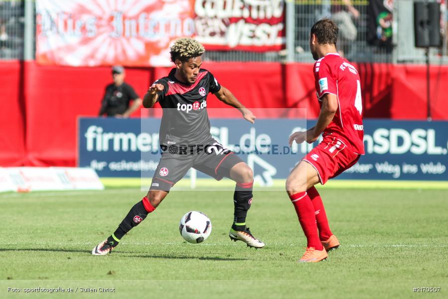 Rico Benatelli, Philipp Mwene, 14.08.2016, flyeralarm Arena, Würzburg, 2. Bundesliga, 1. FC Kaiserslautern, FC Würzburger Kickers - Bild-ID: 2170507 Rico Benatelli, Philipp Mwene, 14.08.2016, flyeralarm Arena, Würzburg, 2. Bundesliga, 1. FC Kaiserslautern, FC Würzburger Kickers - Bild-ID: 2170507