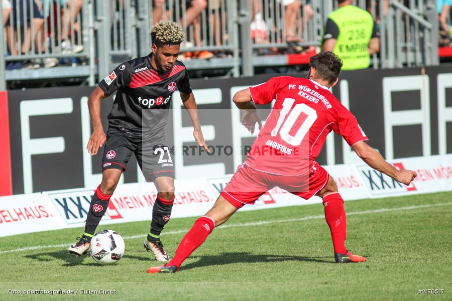 Nejmeddin Daghfous, Philipp Mwene, 14.08.2016, flyeralarm Arena, Würzburg, 2. Bundesliga, 1. FC Kaiserslautern, FC Würzburger Kickers - Bild-ID: 2170517 Nejmeddin Daghfous, Philipp Mwene, 14.08.2016, flyeralarm Arena, Würzburg, 2. Bundesliga, 1. FC Kaiserslautern, FC Würzburger Kickers - Bild-ID: 2170517