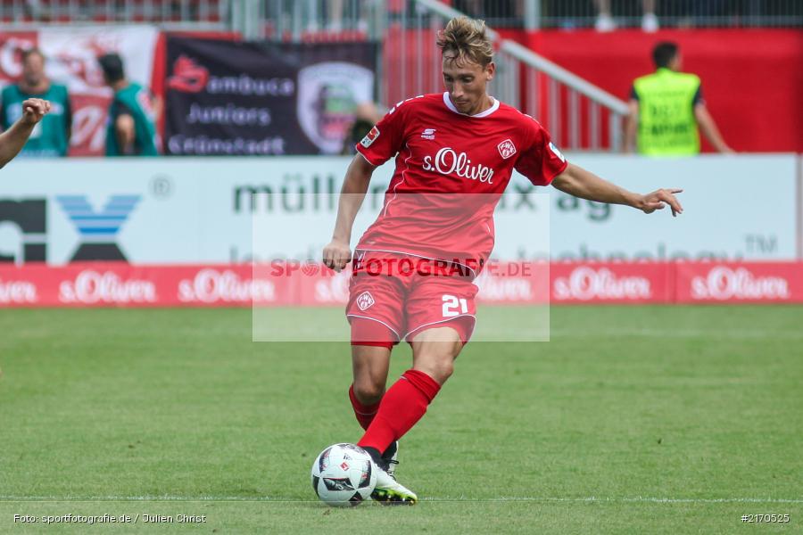 Tobias Schröck, 14.08.2016, flyeralarm Arena, Würzburg, 2. Bundesliga, 1. FC Kaiserslautern, FC Würzburger Kickers - Bild-ID: 2170525