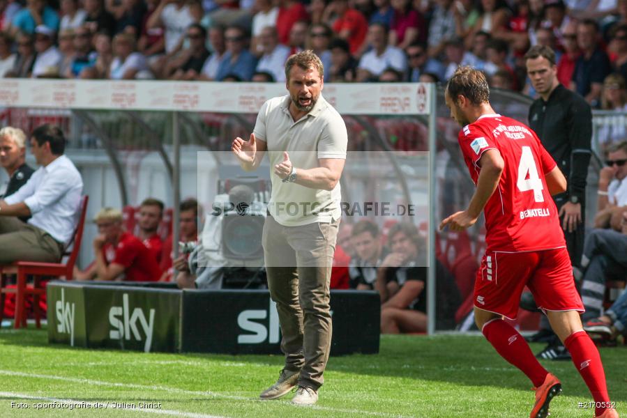 Bernd Hollerbach, Rico Benatelli, 14.08.2016, flyeralarm Arena, Würzburg, 2. Bundesliga, 1. FC Kaiserslautern, FC Würzburger Kickers - Bild-ID: 2170552