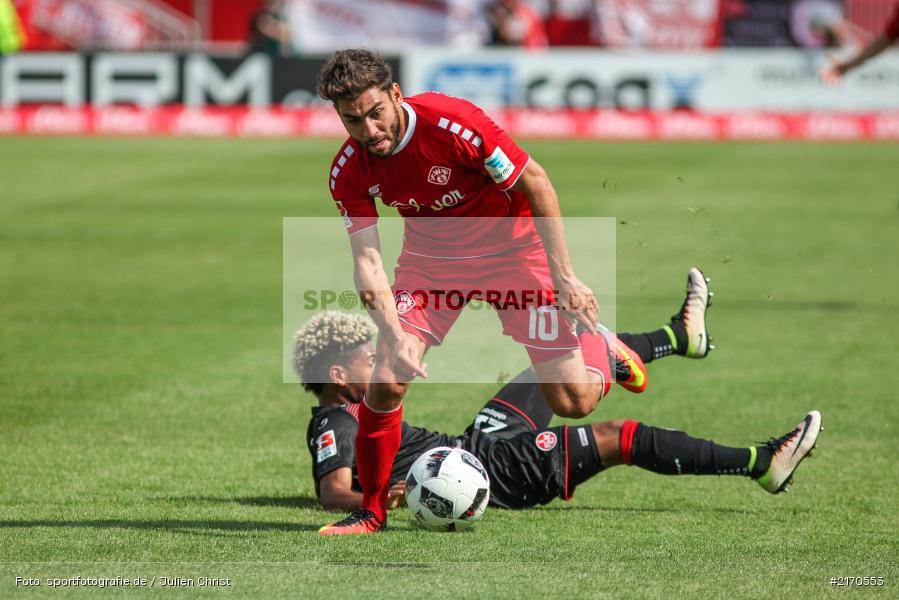 Nejmeddin Daghfous, Philipp Mwene, 14.08.2016, flyeralarm Arena, Würzburg, 2. Bundesliga, 1. FC Kaiserslautern, FC Würzburger Kickers - Bild-ID: 2170553 Nejmeddin Daghfous, Philipp Mwene, 14.08.2016, flyeralarm Arena, Würzburg, 2. Bundesliga, 1. FC Kaiserslautern, FC Würzburger Kickers - Bild-ID: 2170553