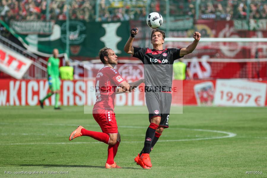 Lukas Görtler, Rico Benatelli, 14.08.2016, flyeralarm Arena, Würzburg, 2. Bundesliga, 1. FC Kaiserslautern, FC Würzburger Kickers - Bild-ID: 2170556