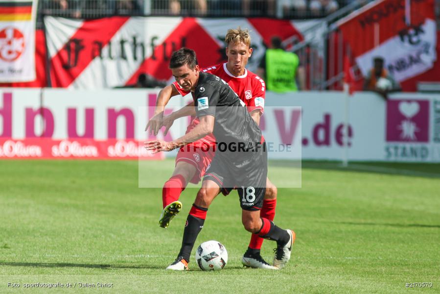 Christoph Moritz, 14.08.2016, flyeralarm Arena, Würzburg, 2. Bundesliga, 1. FC Kaiserslautern, FC Würzburger Kickers - Bild-ID: 2170570