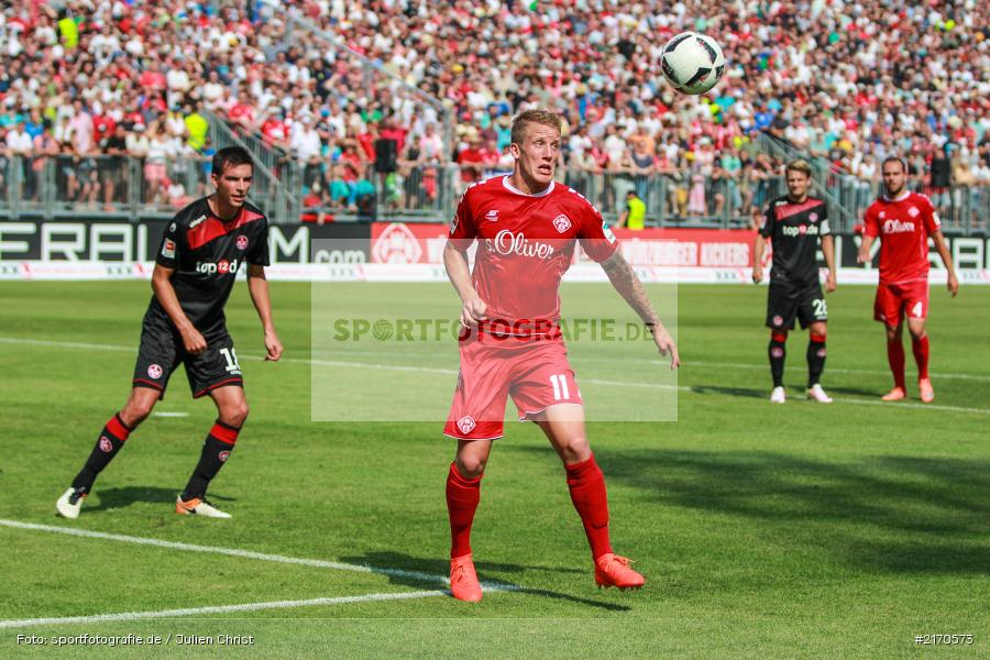 Richard Weil, 14.08.2016, flyeralarm Arena, Würzburg, 2. Bundesliga, 1. FC Kaiserslautern, FC Würzburger Kickers - Bild-ID: 2170573