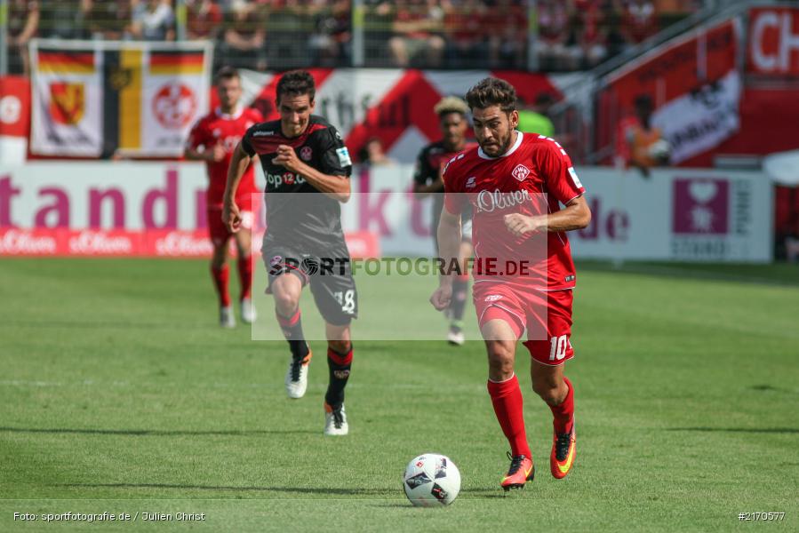 Nejmeddin Daghfous, 14.08.2016, flyeralarm Arena, Würzburg, 2. Bundesliga, 1. FC Kaiserslautern, FC Würzburger Kickers - Bild-ID: 2170577 Nejmeddin Daghfous, 14.08.2016, flyeralarm Arena, Würzburg, 2. Bundesliga, 1. FC Kaiserslautern, FC Würzburger Kickers - Bild-ID: 2170577