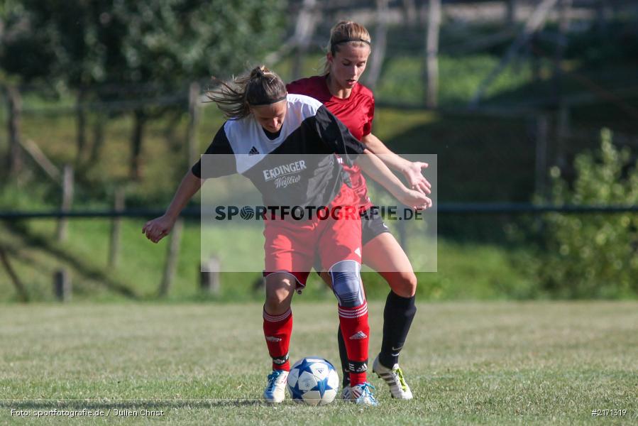 Vanessa Weimer, Michelle Herbeck, Fussball, 11.09.2016, Landesliga Nord, FVgg Kickers Aschaffenburg, FC Karsbach - Bild-ID: 2171319