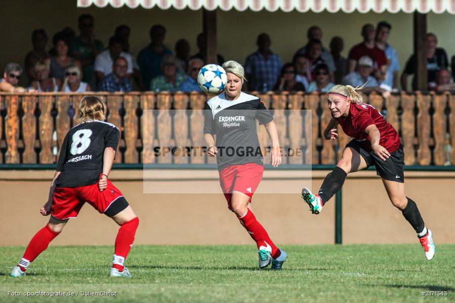 Delia Brandenstein, Elena Martin, Fussball, 11.09.2016, Landesliga Nord, FVgg Kickers Aschaffenburg, FC Karsbach - Bild-ID: 2171343