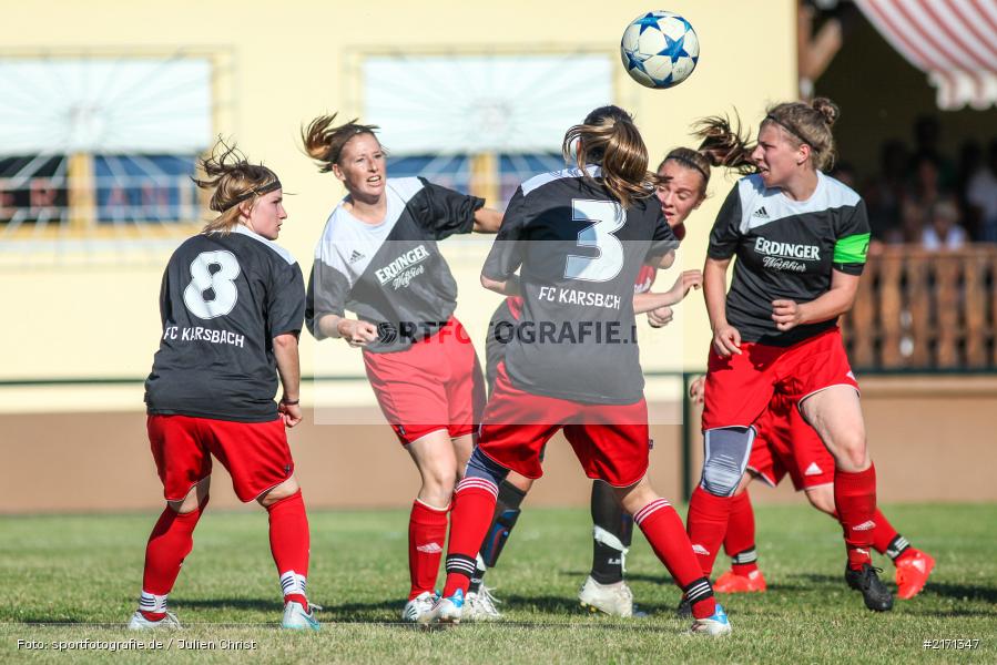 Tatjana Bauer, Vanessa Weimer, Eva Ditterich, Fussball, 11.09.2016, Landesliga Nord, FVgg Kickers Aschaffenburg, FC Karsbach - Bild-ID: 2171347