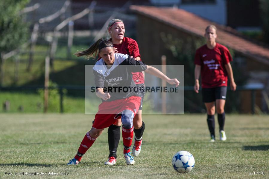 Vanessa Weimer, Elena Martin, Fussball, 11.09.2016, Landesliga Nord, FVgg Kickers Aschaffenburg, FC Karsbach - Bild-ID: 2171378